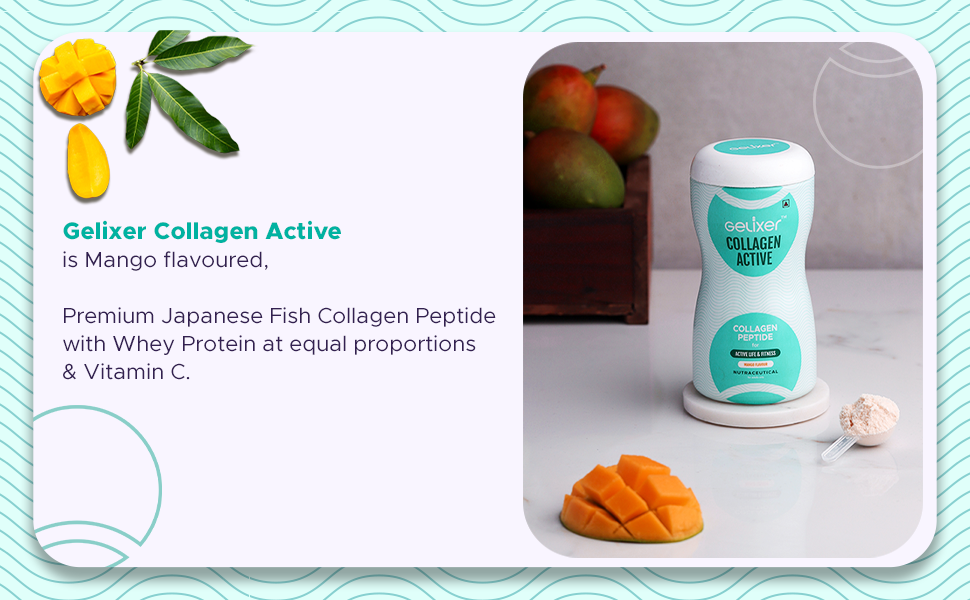 Gelixer Collagen Active (Mango flavor) 250 gm