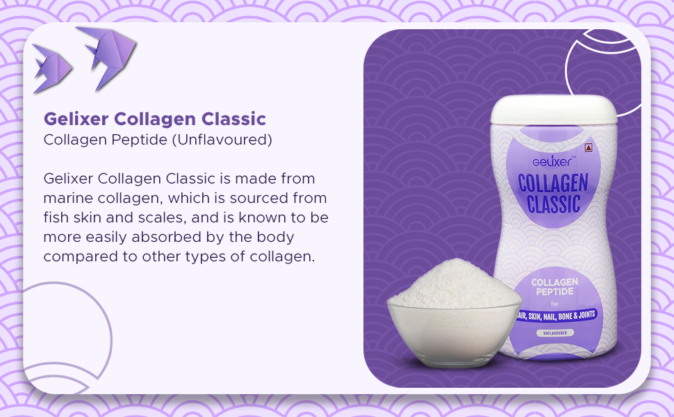 Gelixer Collagen Classic (Unflavoured) 180 gm