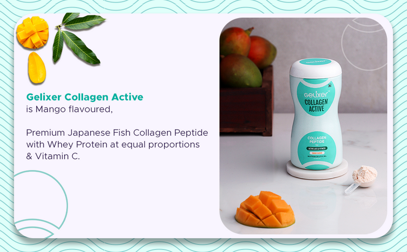 Gelixer Collagen Active (Mango flavor) 250 gm Nitta Gelatin India Limited