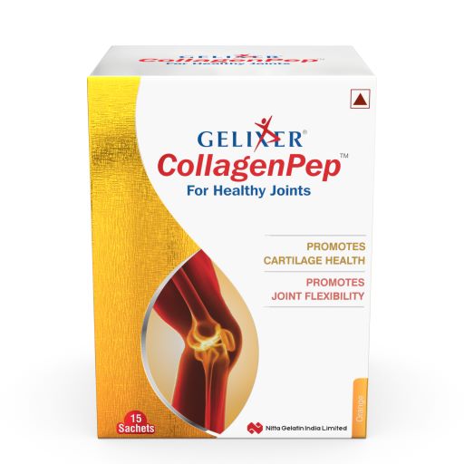 Gelixer CollagenPep (Orange flavour) 150 gm - 10 gm each in 15 Sachets
